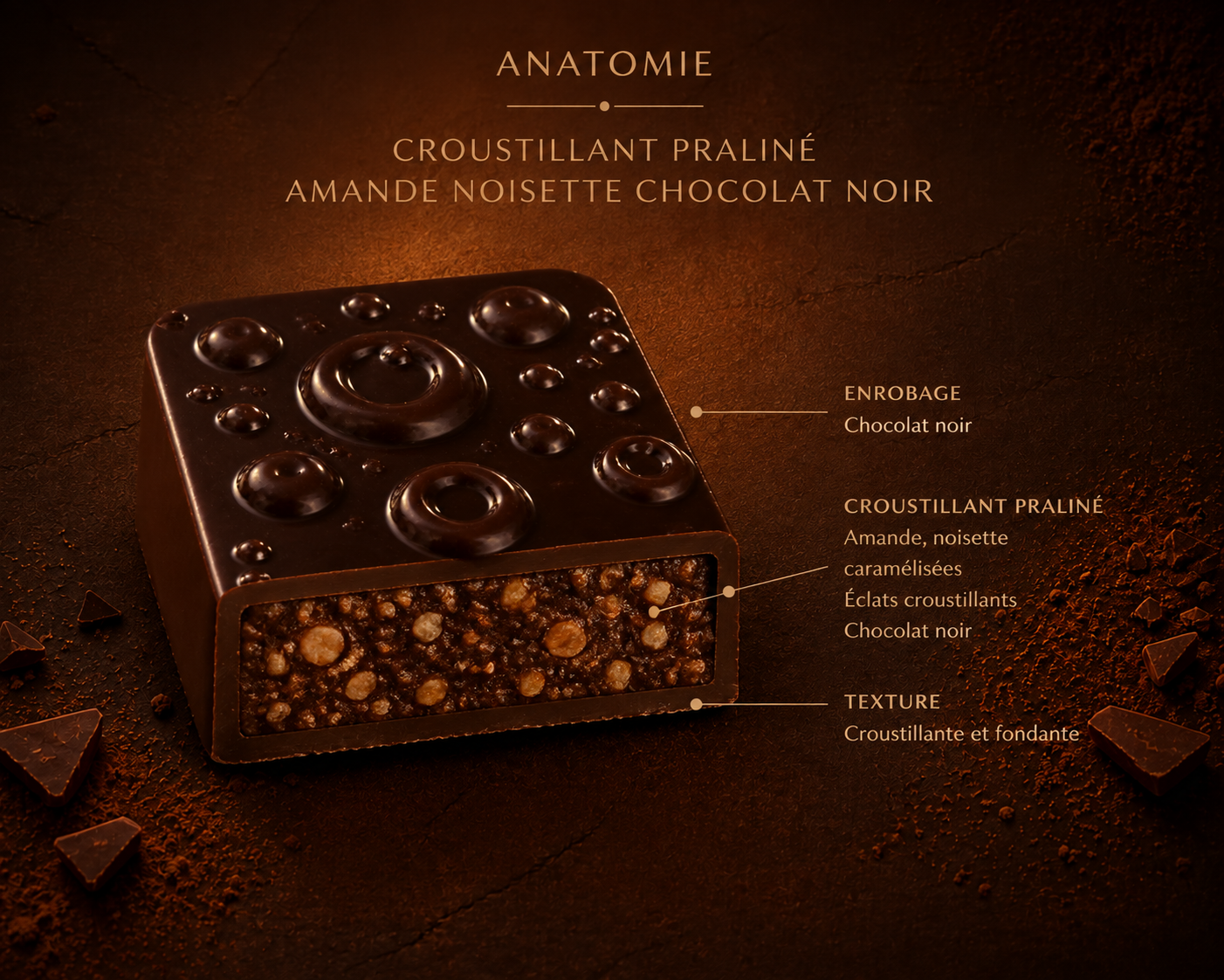 Croustillant Praliné Noir