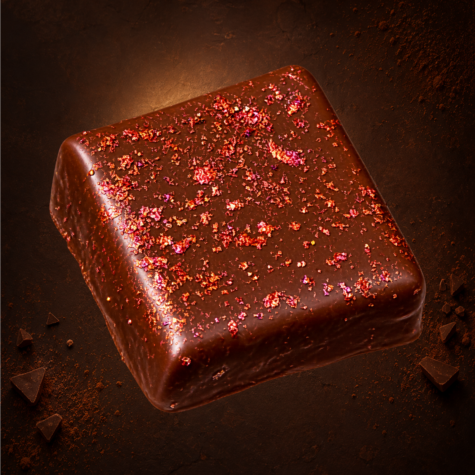 Palet ganache orange Noir ou Lait