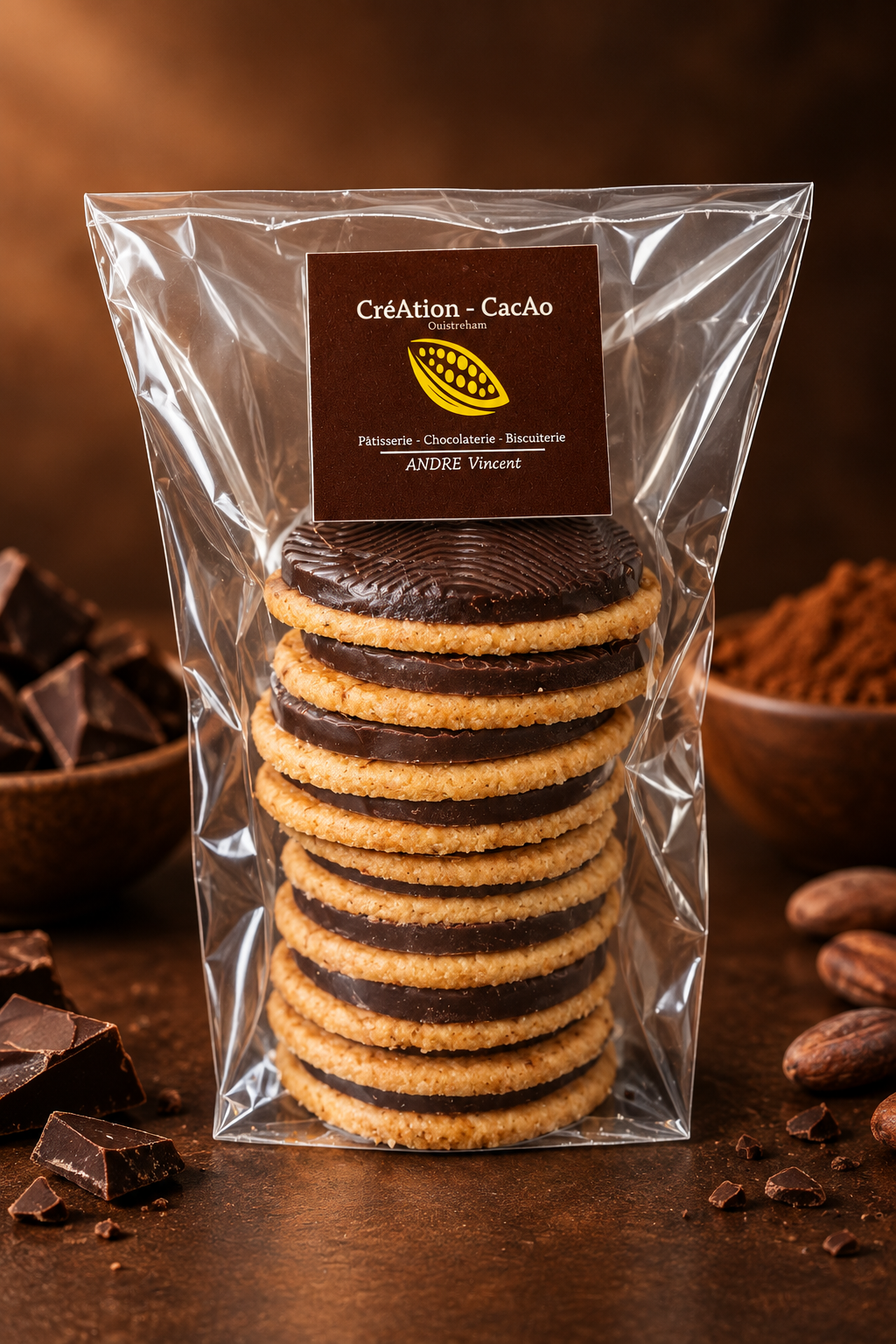 Sablé chocolat noir