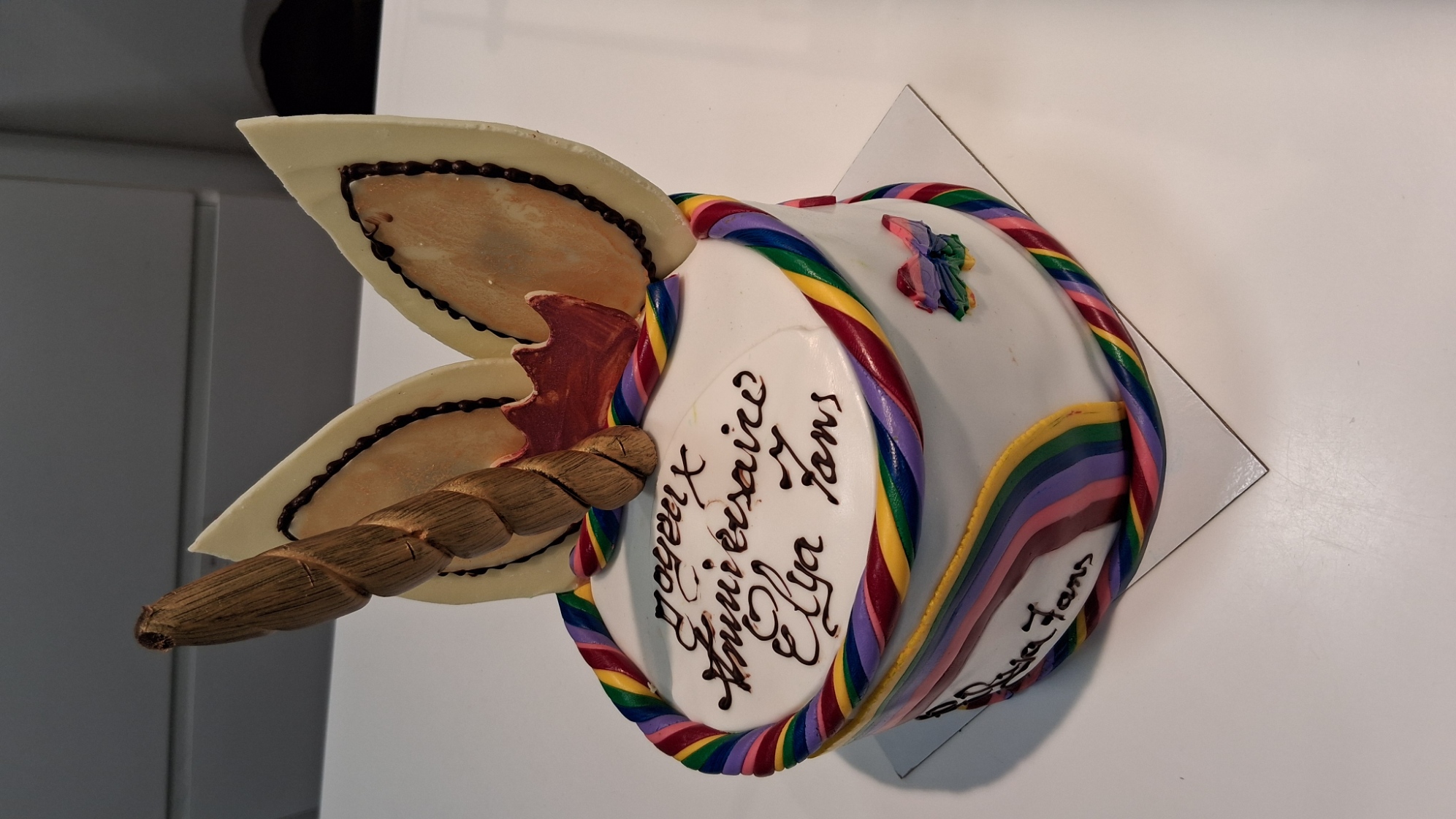 Gateau arc en ciel